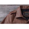 Giacca da caccia in vera pelle di mucca M65 marrone nera cinese taglia uomo cappotto in vera pelle giacche invernali con tasche