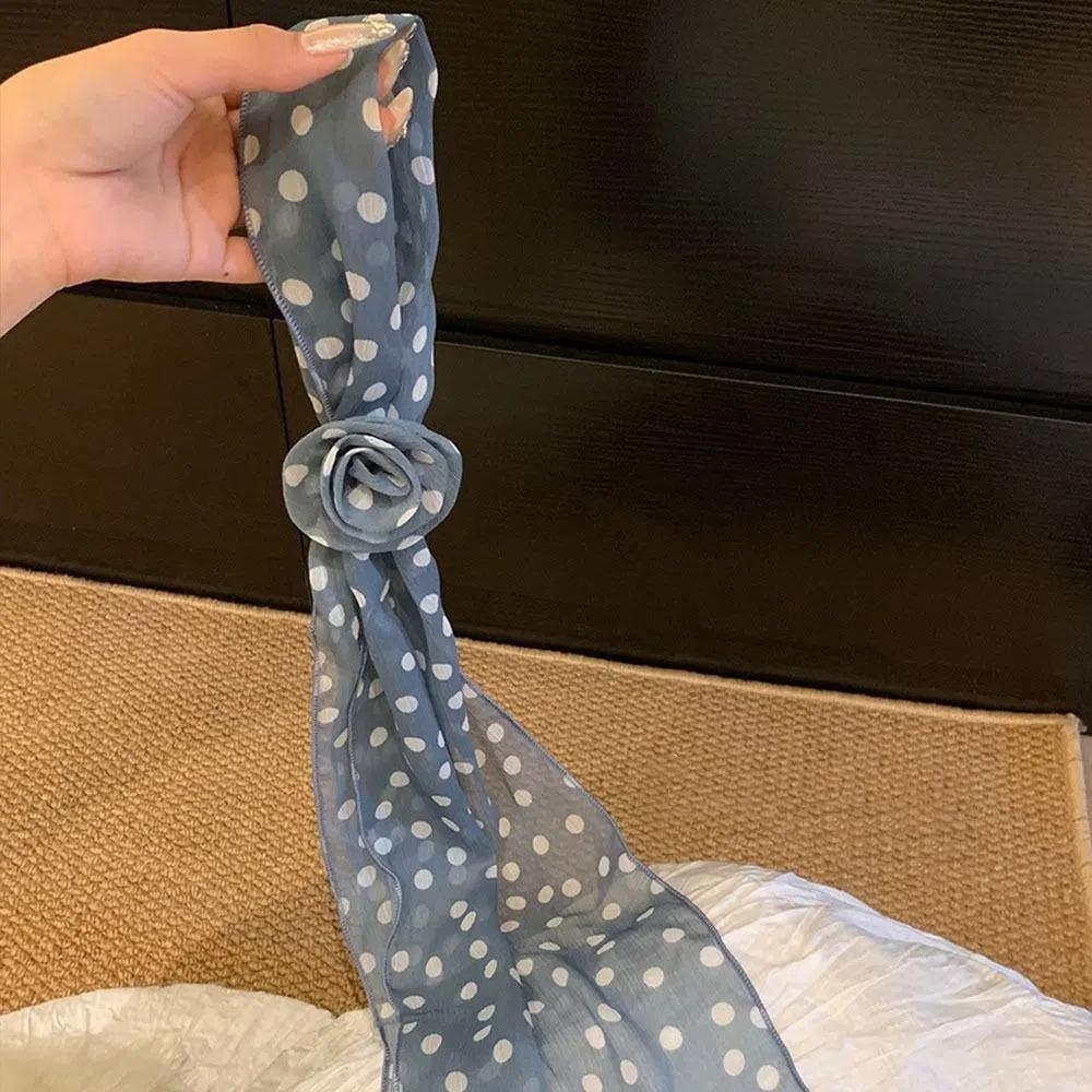 

Floral Silk Waist Belt Designer Dress Jeans Belt Korean Polka Dot Waistband Spicy Girls