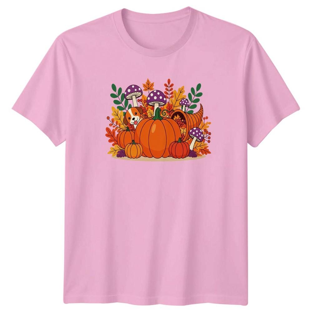 Cute Puppy Autumn Fall Harvest TShirt Puppy Dog Autumn Season