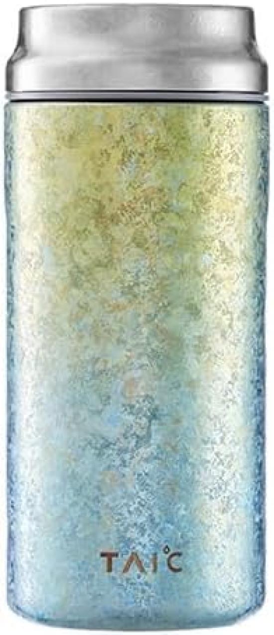 

Титановая бутылка для воды TAIC, Жемчужная бутылка, Кружка, 200 мл, Портативная, Компактная, Низкий металлический запах, Долго сохраняющийся вкус (Зеленый сциндапсус)