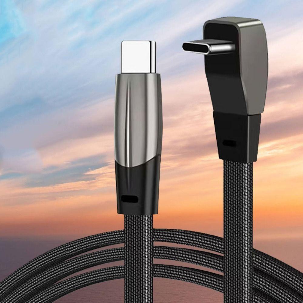 

PD 60W мобильный телефон зарядный кабель 90 градусов автомобильный зарядный шнур телефон зарядка 1m