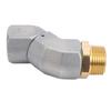 1 Inch NPT Fuel Nozzle Adapter 360 Degree Rotating Zinc Alloy Refueling Hose Connector for Transfer Pump Tank