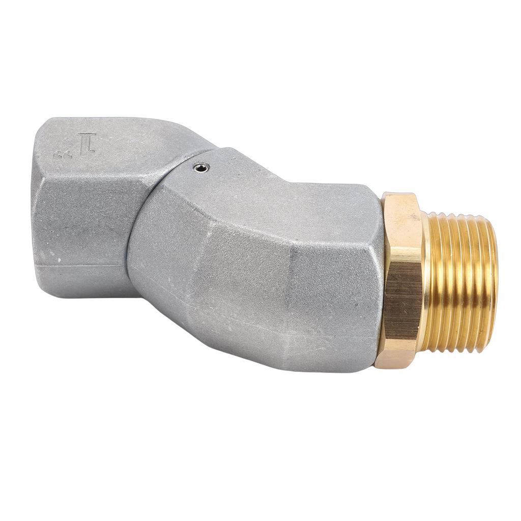 1 Inch NPT Fuel Nozzle Adapter 360 Degree Rotating Zinc Alloy Refueling Hose Connector for Transfer Pump Tank
