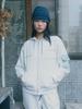 Heisan No Wear Sweat Zip-Up Hoodie White