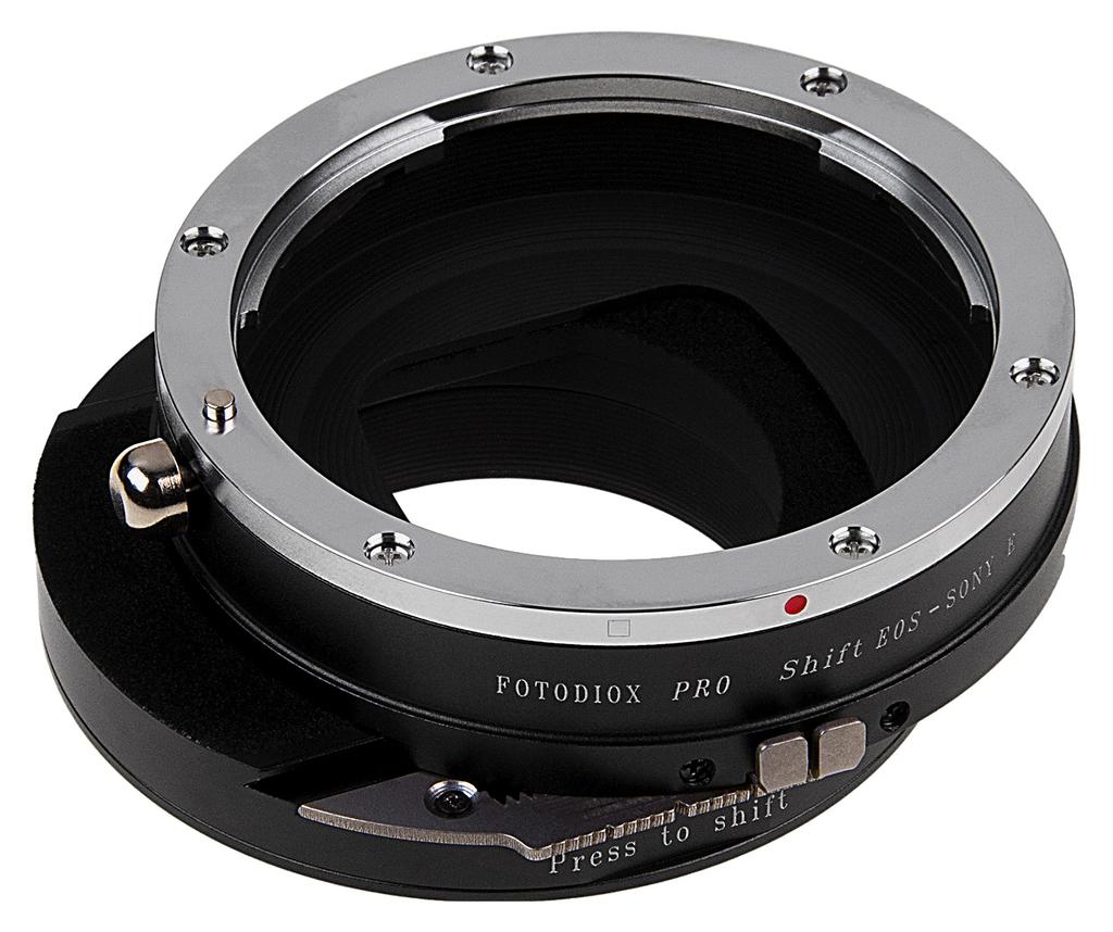 Fotodiox Pro Shift Lens Mount Adapter Compatible with Canon EOS EF and Lenses To Sony Cameras EF-S E-Mount