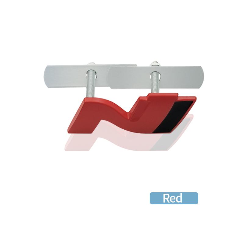 CMQW3 N N LINE Emblem METALL Heckklappe Auto Kühlergrill Abzeichen Aufkleber Für Hyundai I10 I20 I30 I40 IX20 IX35 Tucson Solaris Azera Zubehör