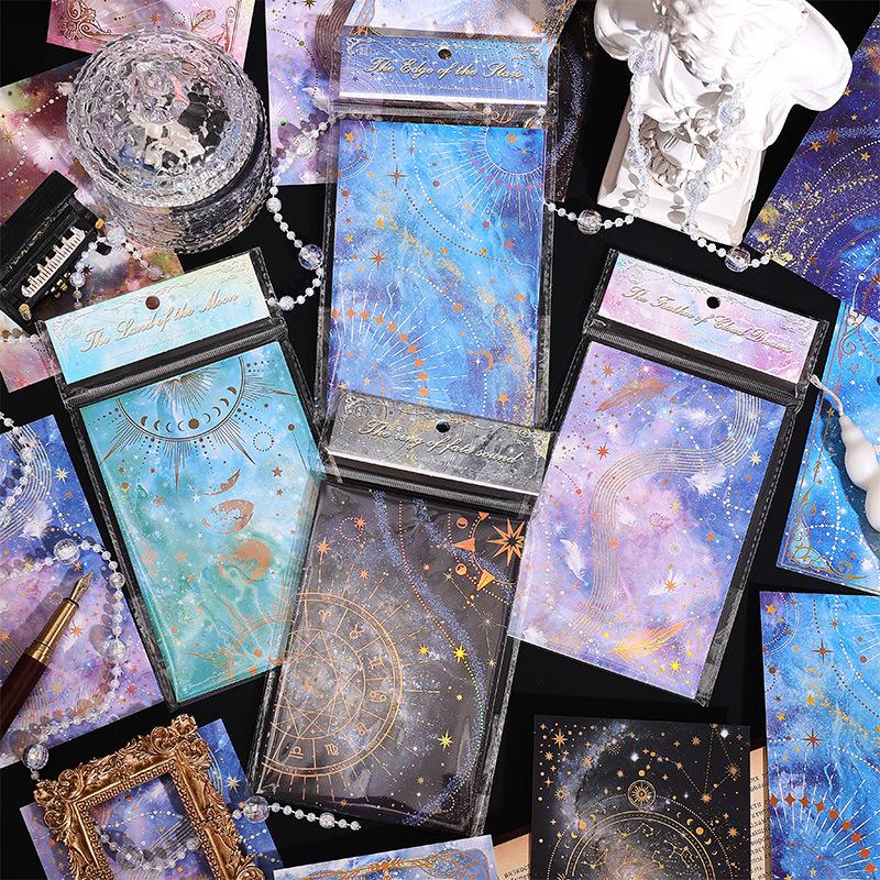 15sheets Vintage Materials Paper Scrapbook Paper DIY Photo Album Collage Journal Creative Stationery Decoration Paper