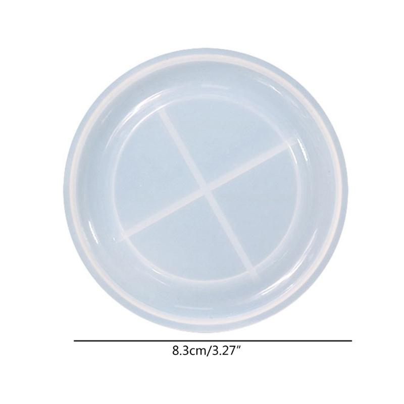 Epoxy Resin Molds Round Small Tea-Cup Coaster Silicone Molds DIY Crafts Ornament Tool for DIY Resin Artwork, Home Decor