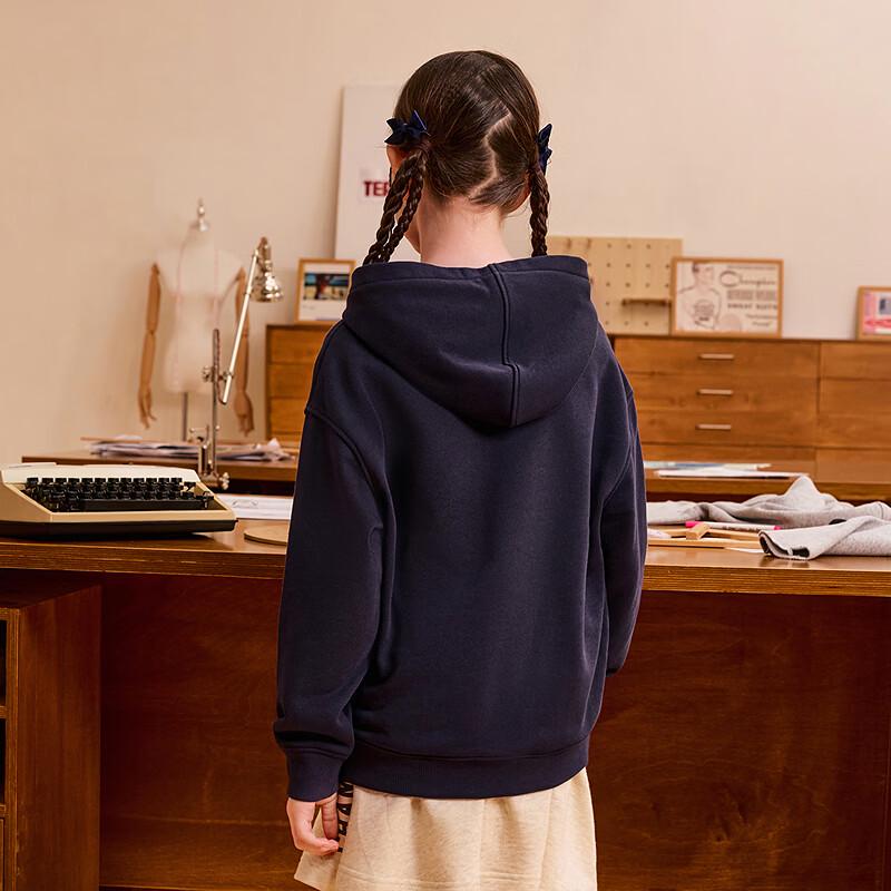 Champion Kids' Cotton Hooded Sweatshirt with Embroidered Logo