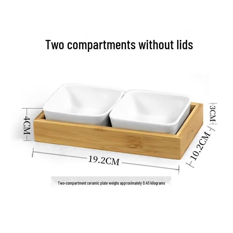 ZISIZ Ceramic Divided Serving Plate