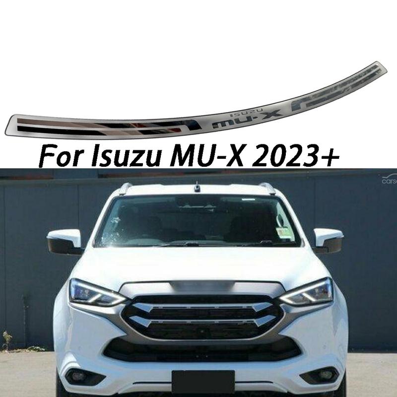 Car For Isuzu MU-X MUX  Stainless Steel Rear Bumper Protector Accessories 2024 Door Sill Scuff Plate Trunk Trim