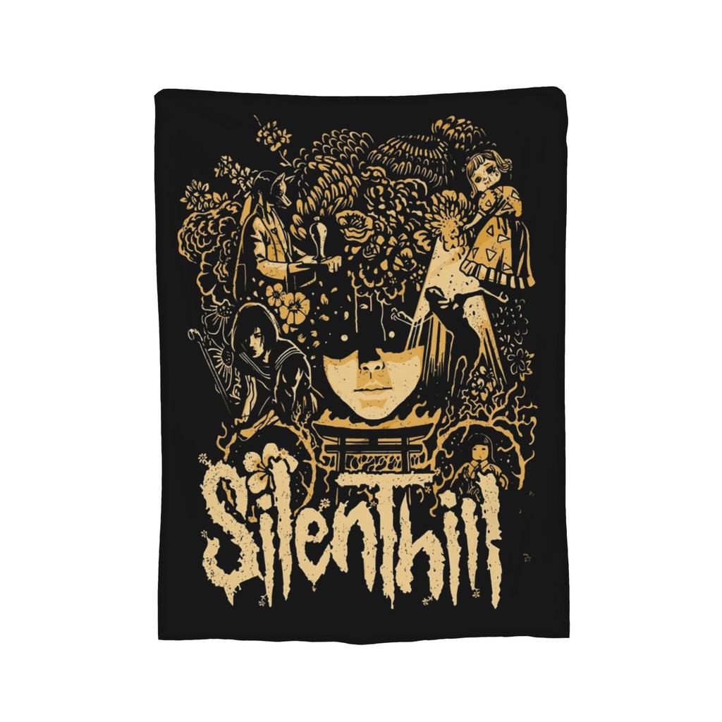 Silent Hill F Game Hinako Blanket Velvet Print  Multi-function Super Soft Throw Blankets for Home Bedroom Plush Thin Quilt