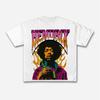 Jimi Hendrix Hip Hop Street mens Retro 100cotton Y2K West Coast style man fashion oversized Tshirt Casual Loose streetwear