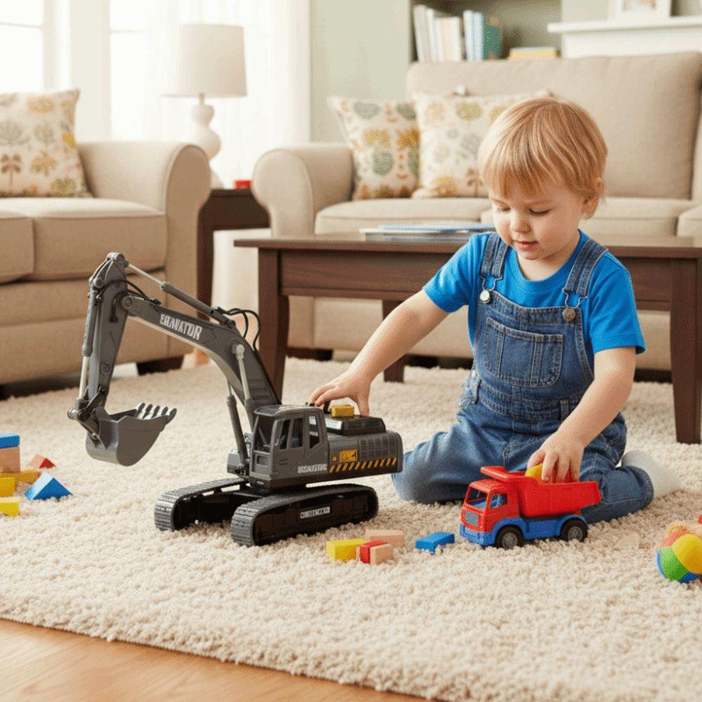 Flexible Joints Excavator Model Toy Simulation Forklift Car Model  Collection