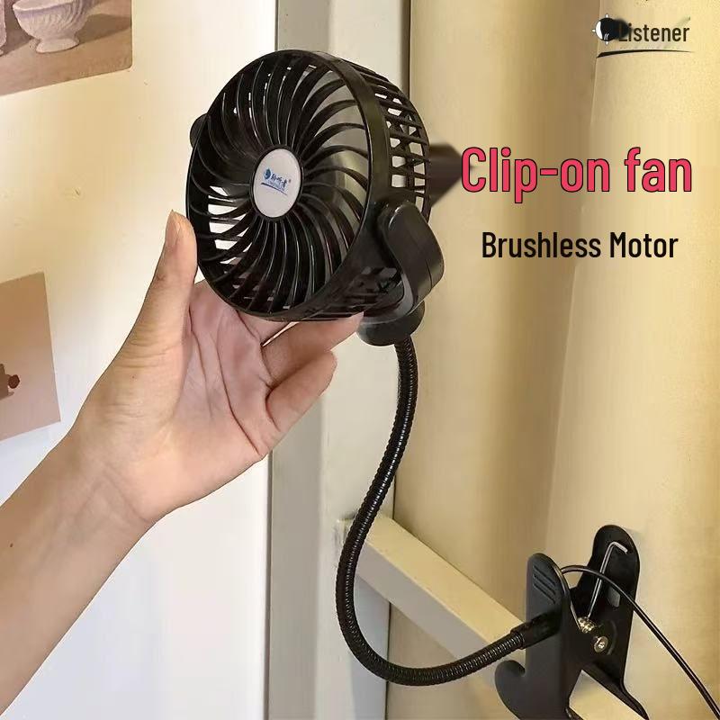 

Silent Mini USB Clip Fan for Dorms & Bedrooms 5V USB