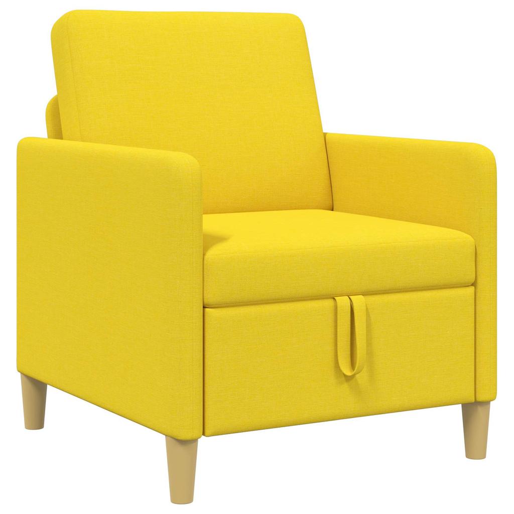 Sofa with Storage Light Yellow 72 X 78 X 87 Cm Polyester