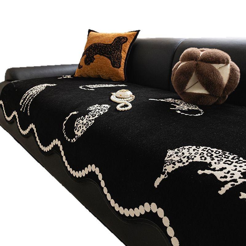 Special-Shaped Sofa Cushion Universal In All Seasons New Sofa Seat Cushion Non-Slip Straight Row Light Luxury High-End Cover Cloth Towel