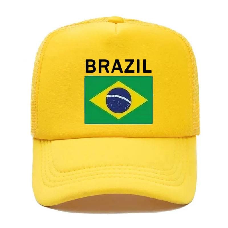 Brazil Trucker Caps Men Brazil Hat Baseball Cap Cool Summer Unisex Mesh Net Caps  Snapback Cap  Cap For Women