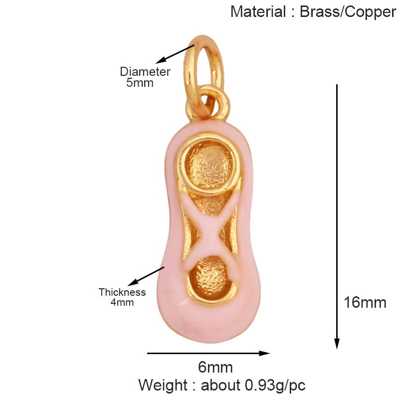 Fashion Cowboy Hat Boots Dance Shoes Bra Birdcage Sports Charm Pendant,Zircon Real Gold Necklace Craft Jewelry Supplies K68