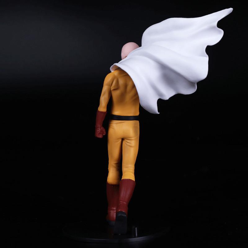 20CM Anime ONE PUNCH-MAN 3 Figur Glatzkopf Saitama Tornado Stehend Umhang Modell Kinderspielzeug PVC Geschenk Statische Sammlerpuppe