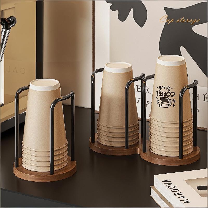 Disposable Cup Holder Multi-Function Durable 1Pcs Coffee Cup Organizer Desktop Teacup Rack for Student Dormitory Use