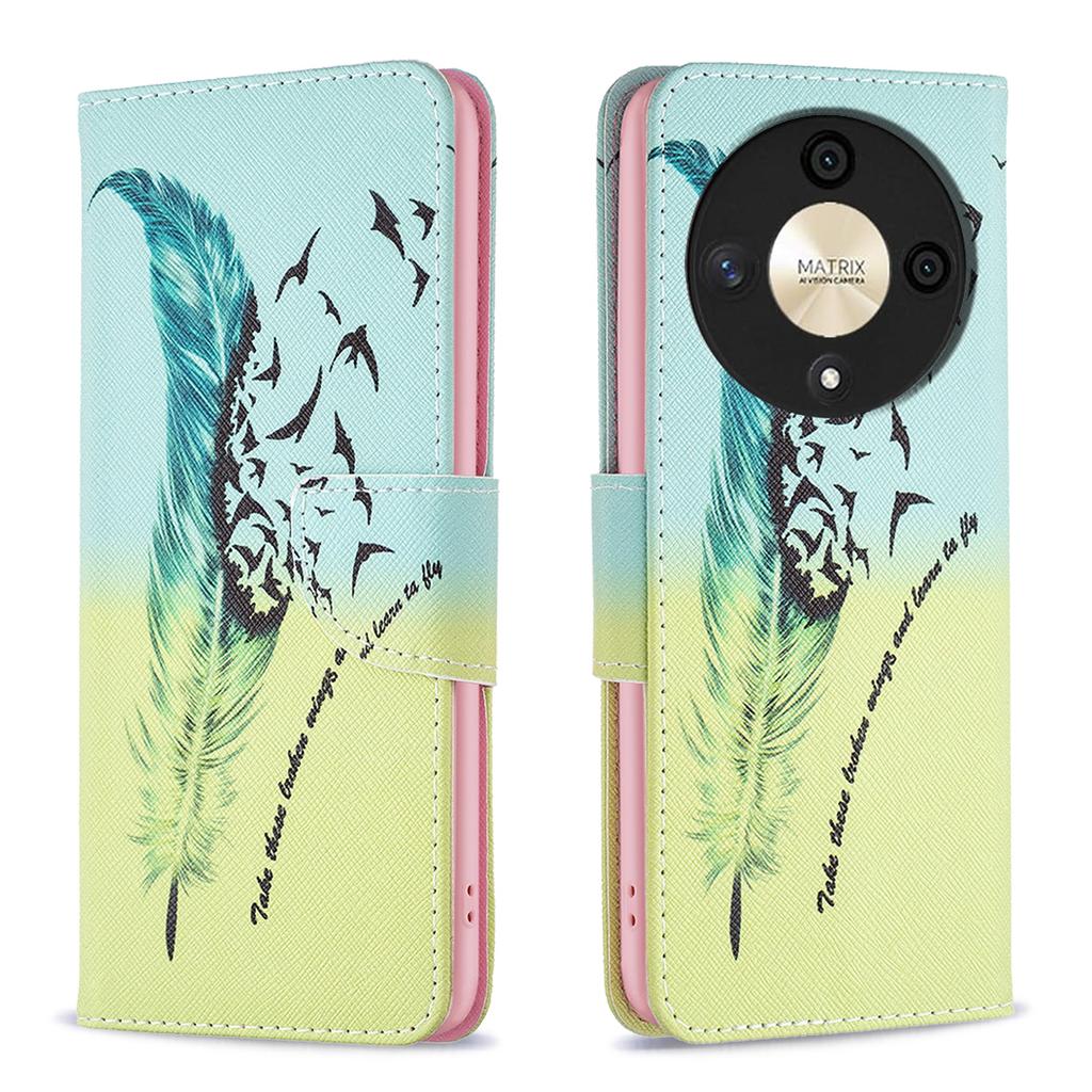 For Honor X9b 5G/Magic6 Lite 5G Case Wallet Pattern PU Leather Flip Phone Cover
