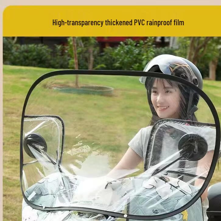 Electric Vehicle & Motorcycle All-Season Waterproof Sunshade and Transparent Rain Cover
