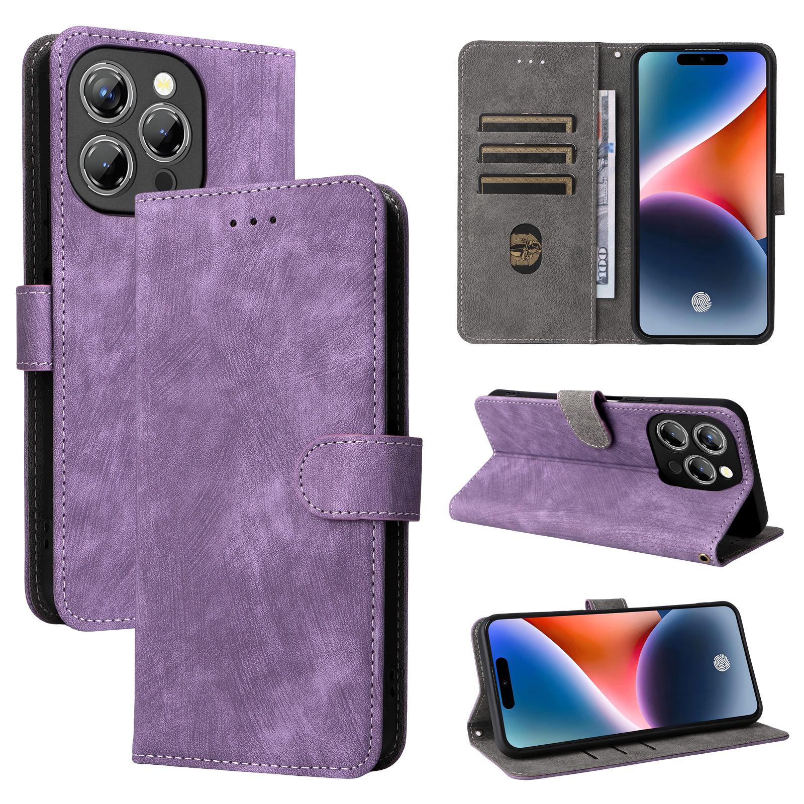 

Чехол-книжка для Oukitel P1 из искусственной кожи, полная защита корпуса с [блокировкой RFID], ударопрочный, прочный чехол для телефона в стиле ретро for Oukitel P1 фиолетовый