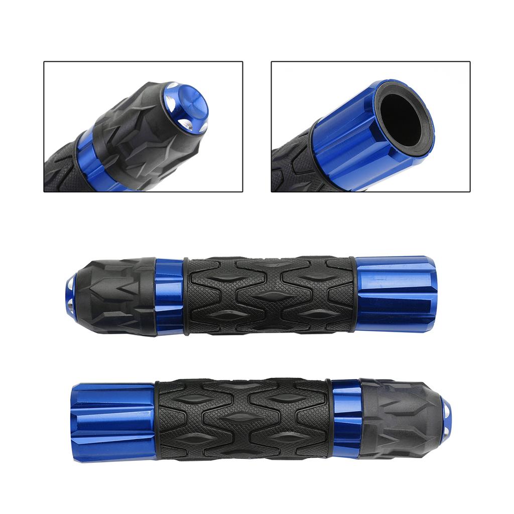 7/8"/22Mm Motorcycle Handle Bar Hand Grips Cnc Universal Red For Motorcycles