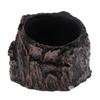 2Pcs Resin Bowl Dish Feeder Plate for Terrarium Reptile Tanks- Tree Stump Shape