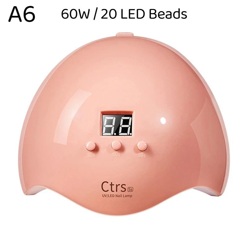 1Pcs Gel Polish Nail Dryer Curing Lamps Professional Gel Nail Lamp With 3 Timer Presets Auto Sensor For Manicure Home And Salon