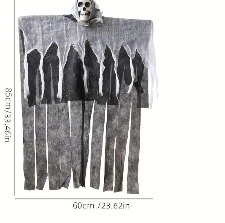 1pc, Halloween hanging decoration white, Halloween hanging, Halloween skeleton decoration, Halloween hanging decoration