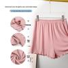 Damen High Waist Bambus Baumwolle Rüschenshorts - Übergröße, Lässig, Weites Bein, Sommerbekleidung