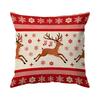 Plaid Christmas Deer Pillowcase Printed Polyester 40/45/50cm Throw Pillowcover Decorative Sofa Cushion Pillowslip Home Decor