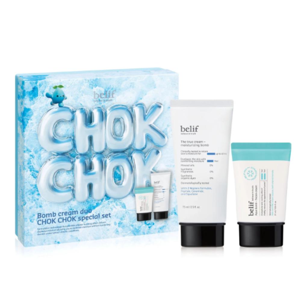 belif Набор из двух увлажняющих кремов The True Cream Moisturizing Bomb (Увлажняющее издание) - Увлажняющая бомба 75 мл + Замороженный крем 31 мл
