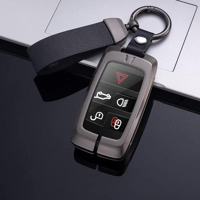Car Key Case Cover For Land Rover Range Rover Sport Evoque Velar Discovery 5 Jaguar XE XF E-Pace F-Pace A9 A8 A9 X8 XJ XFL XJL