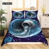 Twelve Constellation Duvet Cover Mysterious Constellation Room Decor Red Brown Galaxy Boys Girls Starry Sky Outer Space Decor