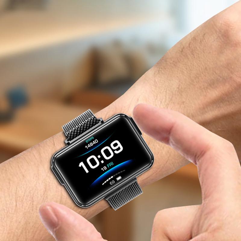 Smartwatch Auricolare Bluetooth Due-in-Uno TWS Chiamata Binaurale Esercizio Misuratore di Frequenza Cardiaca Passi 1,4 pollici
