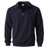 Lässiger Herren Pullover, Neuer Frühling Herbst Revers Langarm Strickware für Outdoor Freizeit Halber Reißverschluss Handel