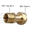 Anti-Kink High-Pressure Washer Connector for M22-14, Ideal Car Wash Water Gun Accessory with Rotating Quick Connect