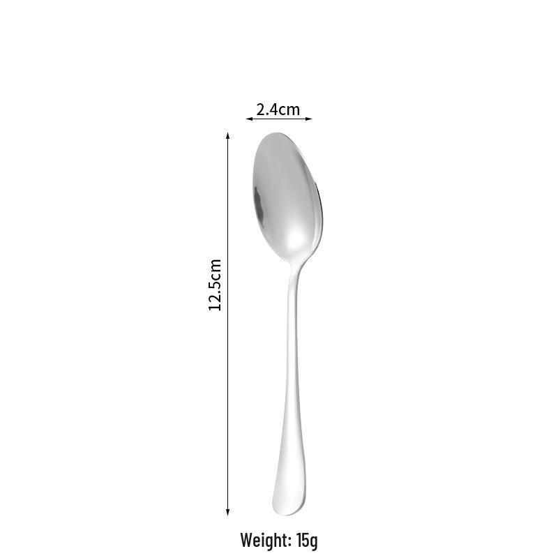 Cross-border 1010 Stainless Steel Tableware: Thick Main Course Knife, Steak Knife Tea Spoon Set