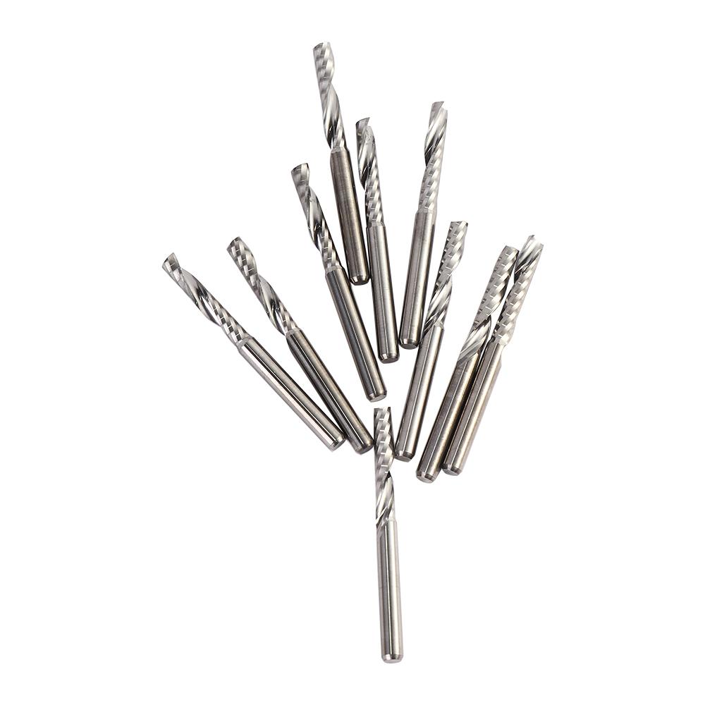 CNC High Quality Single Flute Rotary Rasp 10pcs Engraving Tool Carbide Router Bits Milling Cutter