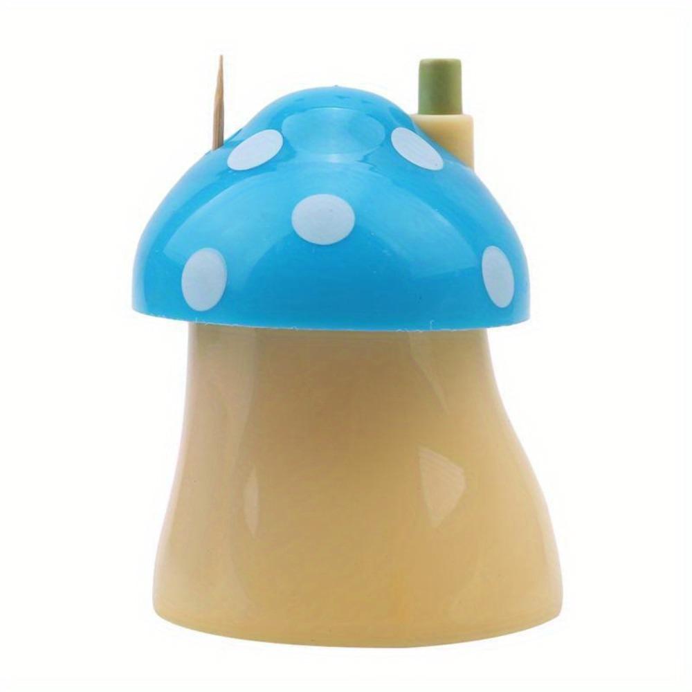 

Держатель зубочисток с автоматическим извлечением Push Type, держатель зубочисток Mushroom, держатель зубочисток для дома и кухни, держатель зубочисток для гостиной синий