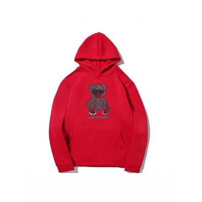 European and American Plus Size Men's Hooded Sweatshirt - Autumn/Winter Trendy Printed Top