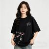 Printed T-shirt Summer Women's Short Sleeved Top, Fashionable and Versatile, Street Style