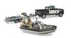 Bruder Ram Power Wagon Police Car & Police Boat (with 2 Figures) BR02507