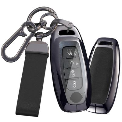 [ontto] Smart Key Case Key Holder for Nissan Alloy + Leather Key Shell Serena