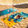Interesting Cartoon Shark Tralalero Tralala Quick Drying Beach Towels Are Suitable For Swimming Pools Camping Yoga And The Gym