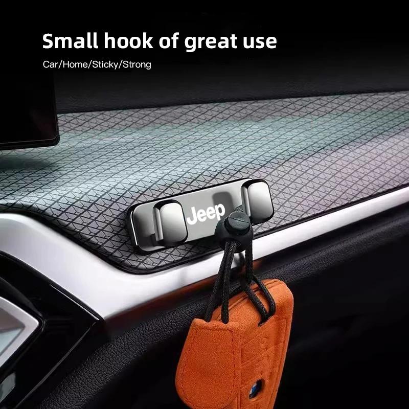 Adjustable Car Headrest Storage Hook for Jeep Renegade Wrangler JK JL Grand Zinc Alloy Heavy Duty Auto Interior Accessories AMN1