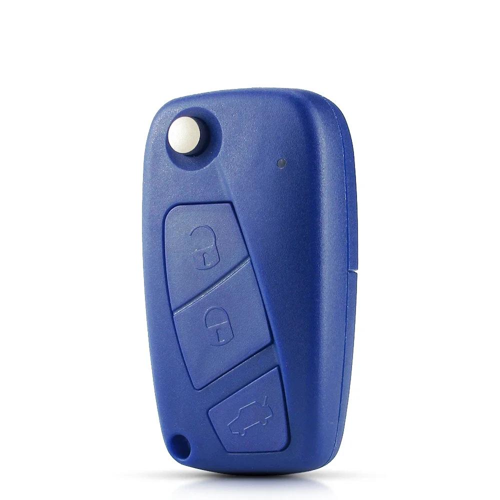 S New 2/3 Buttons Car Key Shell For Fiat 500 Punto Stilo Ducato Panda Doblo Bravo Folding Remote Control Key Case